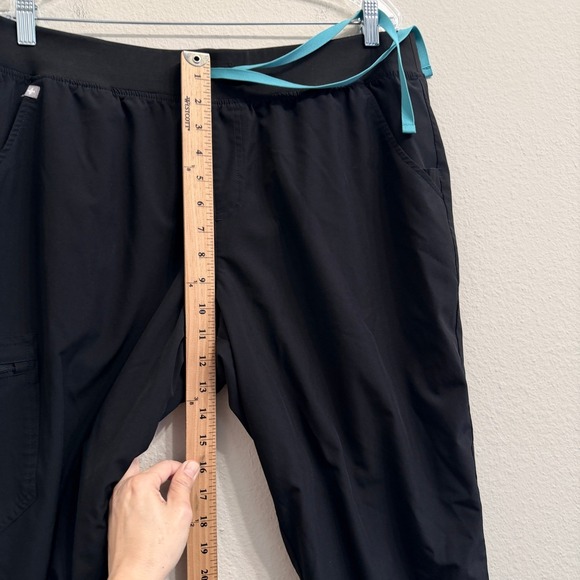 FIGS Black FREEx Lined Zamora High Waisted XL Tall Jogger Scrub Pants Bottoms - Picture 12 of 13